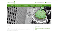 Desktop Screenshot of nextcapital.com.au